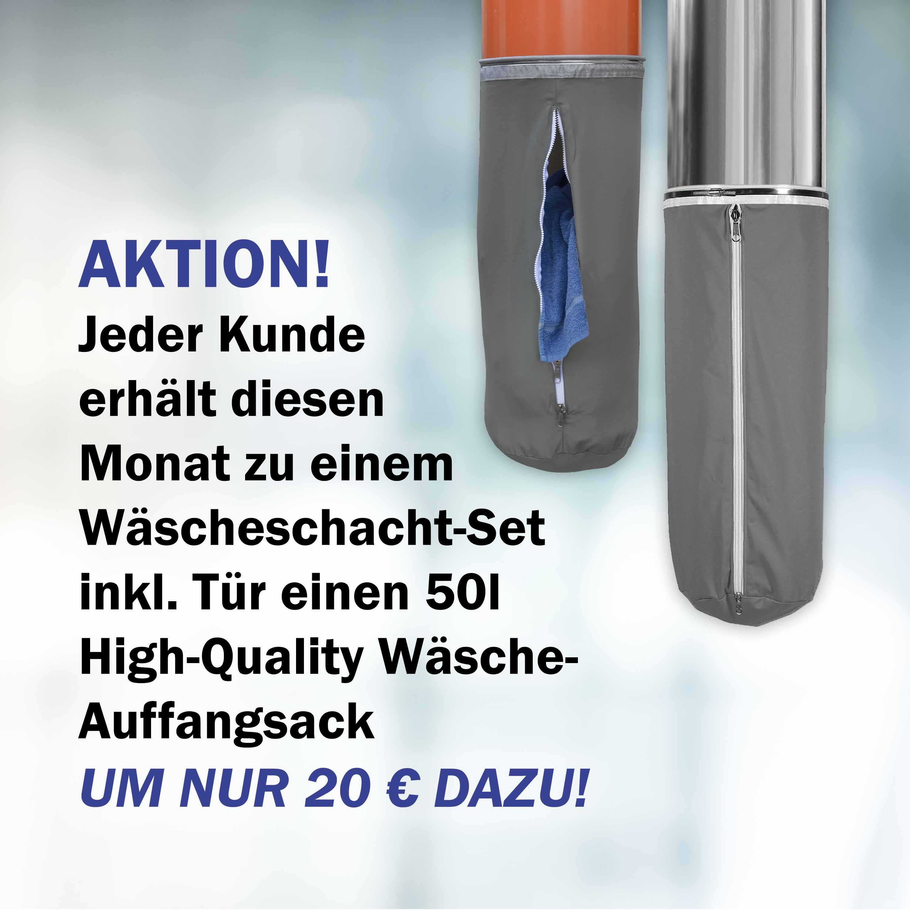 (nur wenn im Warenkorb!) MONATSAKTION Wäscheschacht-Abschluss