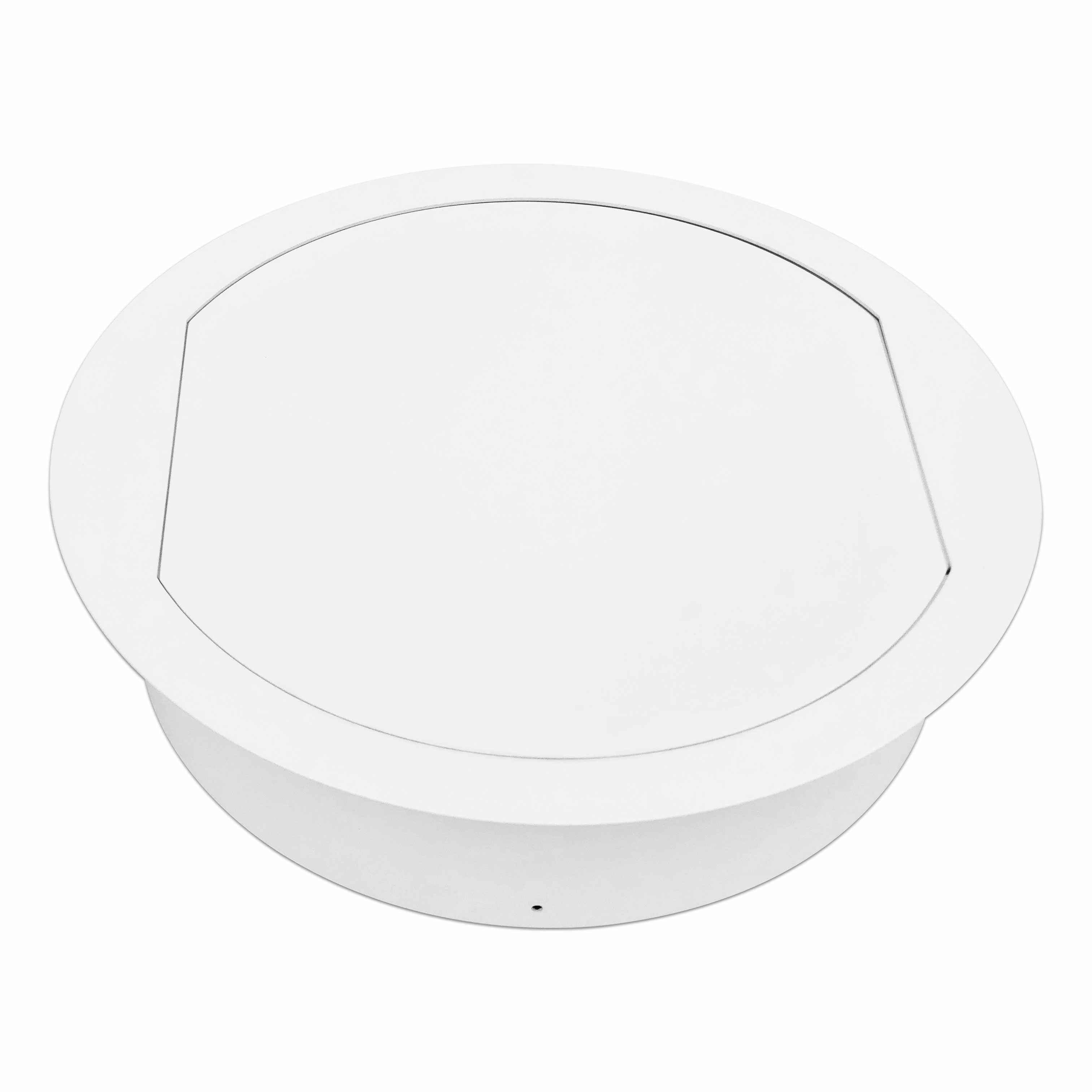 Pendeltür Metall - Weiß - ohne Schloss - einwandig - ohne Dichtung - ⌀ 300 mm