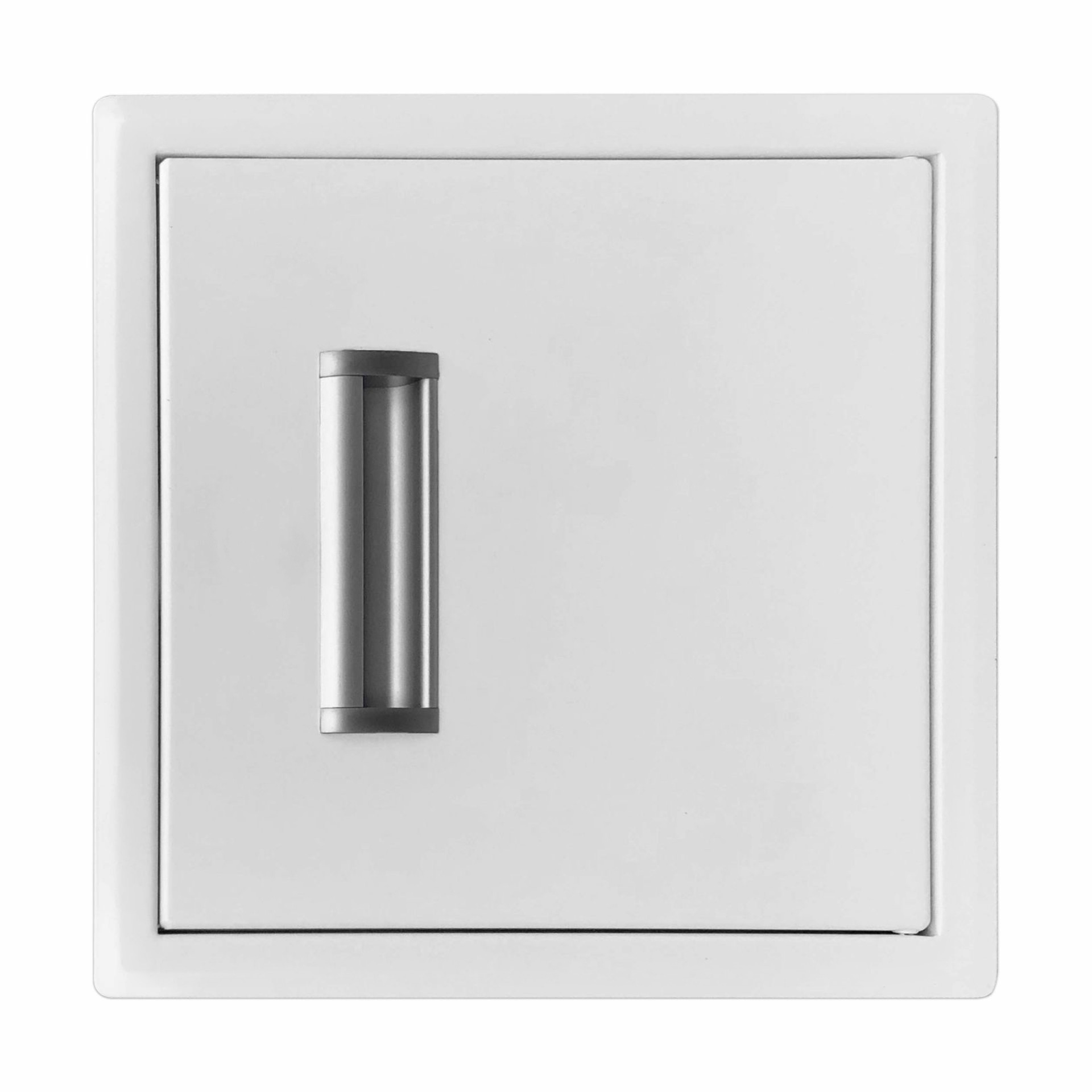 Einwurftür Metall - Weiß - einwandig - ohne Dichtung - 300x300 mm