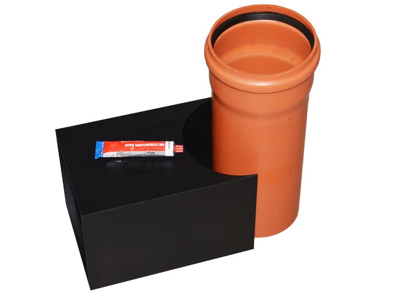 Anklebeschurre für KG-Rohr mit Ø von 315 mm