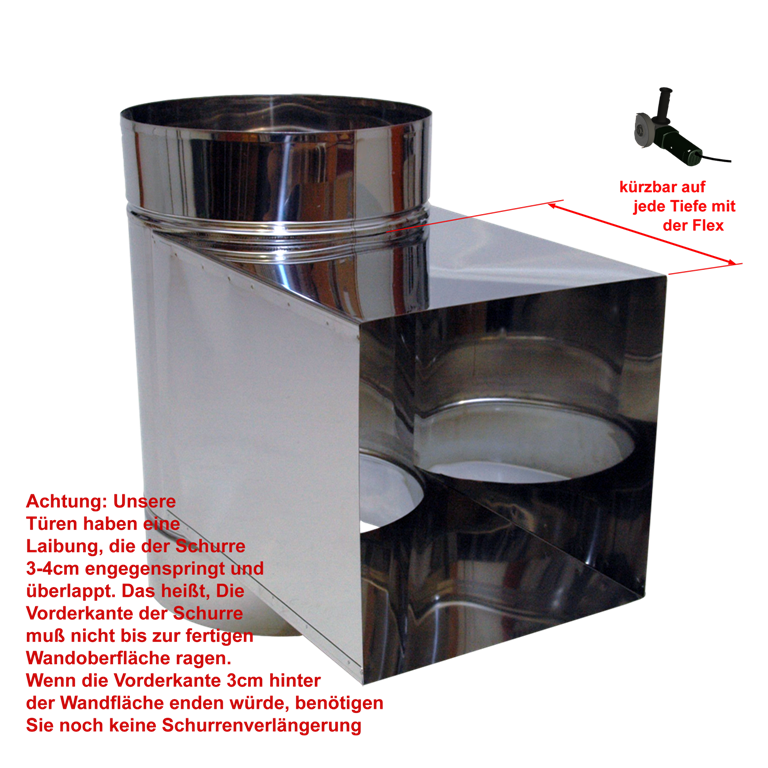 Edelstahl-Rohr Komplettset 6